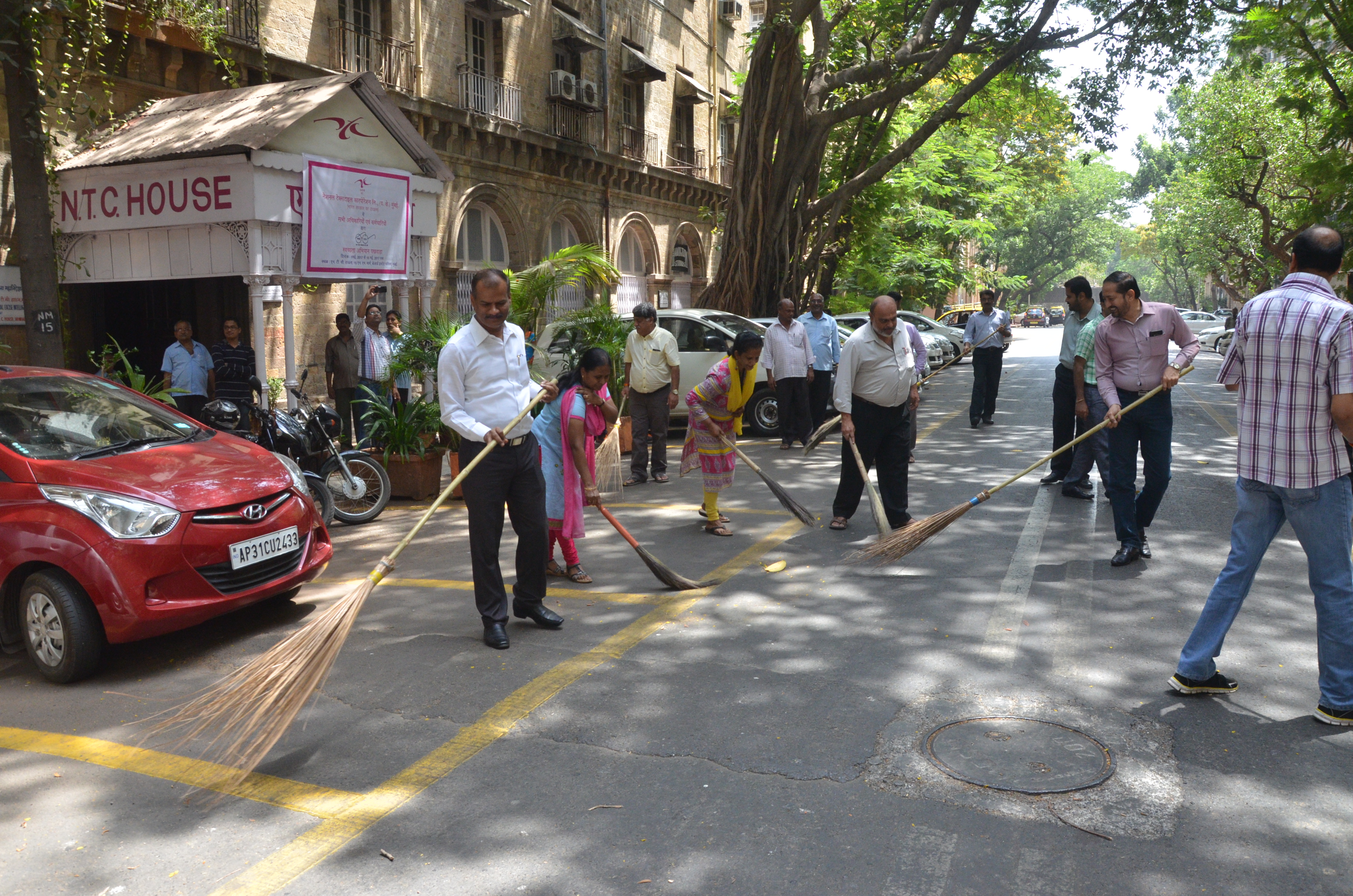 NTC, WRO officials took actively participating in the Swachh Bharat Pakhwada 2017